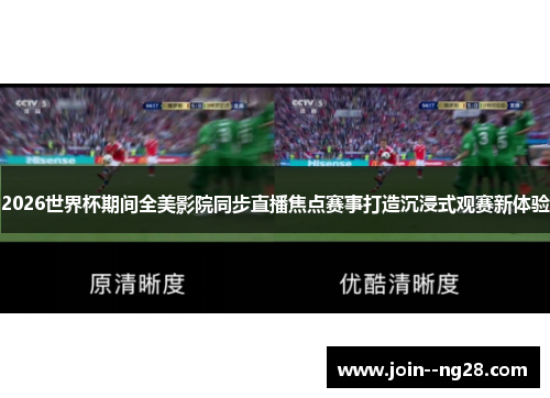 2026世界杯期间全美影院同步直播焦点赛事打造沉浸式观赛新体验 2026世界杯期间全美影院同步直播焦点赛事打造沉浸式观赛新体验